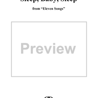 Sleep, Baby, Sleep (from "Eleven Songs"), Op. 26