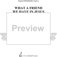What A Friend We Have In Jesus