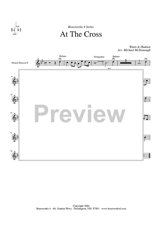 At the Cross - Horn in F