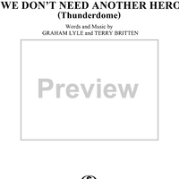 We Don't Need Another Hero