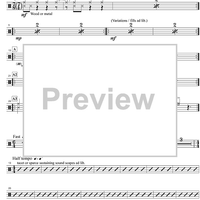 Suite for string orchestra and percussion - Percussion 1