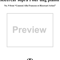 Ricercar sopra Pour ung plaisir, No. 9 from "Canzoni Alla Francese et Ricercari Ariosi"