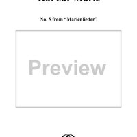 Ruf zur Maria - No. 5 from "Marienlieder", Op. 22