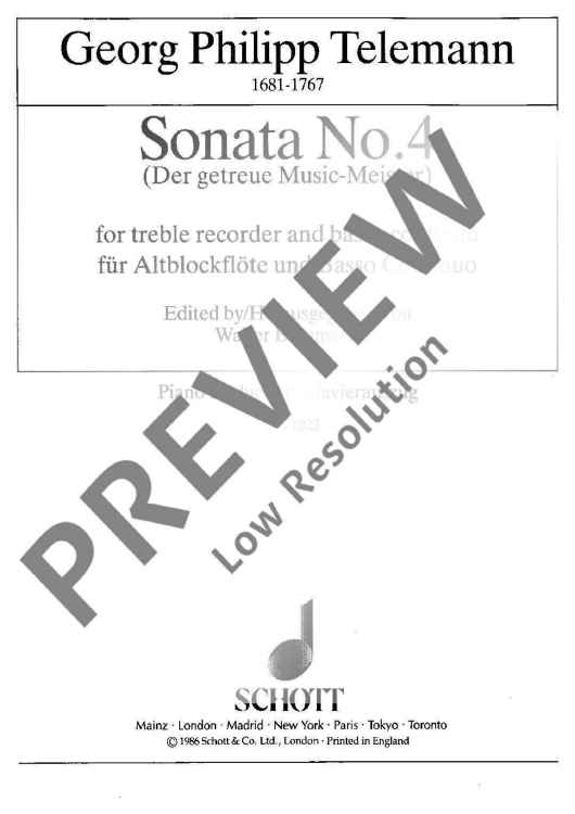 Sonata No. 4 C major