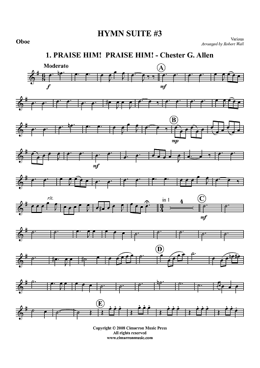 Hymn Suite #3 - Oboe