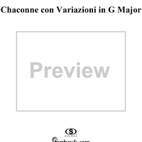 3 Lecons: No. 3, Chaconne con Variazioni in G Major (Grave)