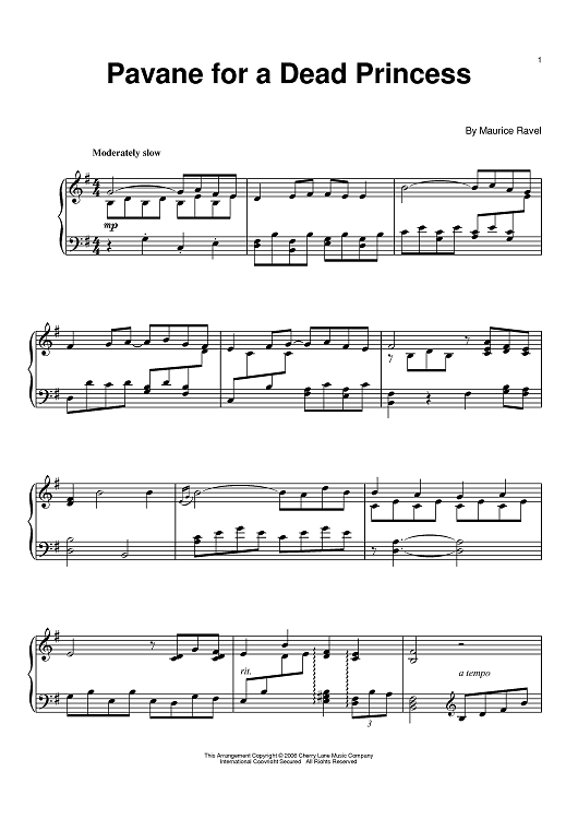 Pavane (For A Dead Princess)