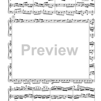 Allegro - from Brandenburg Concerto #2 in F Major - Score
