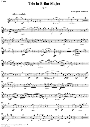 Piano Trio No. 4 - Violin