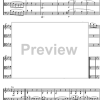 String Trio Bb Major D581A - Score
