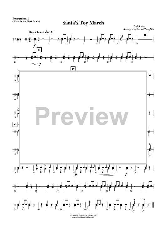 Santa’s Toy March - Percussion 1