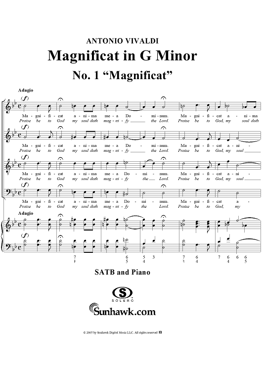 Magnificat in G Minor: No. 1