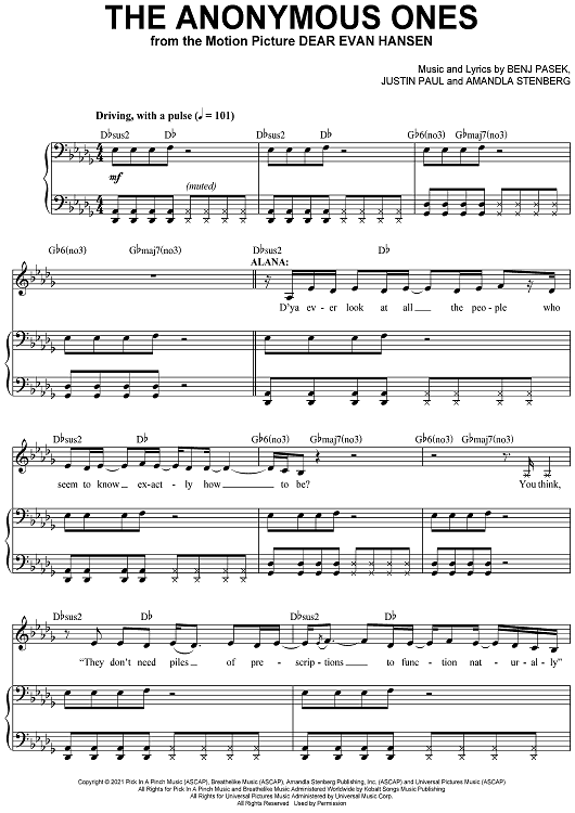 The Anonymous Ones - from the Motion Picture: Dear Evan Hansen