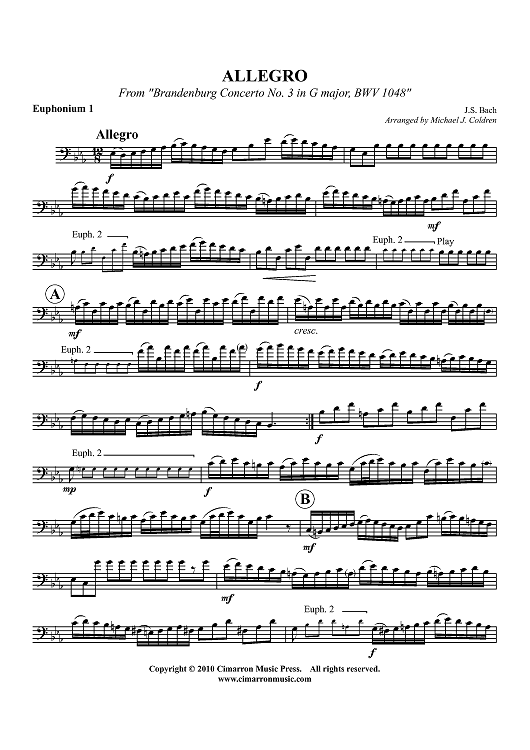 Allegro - Euphonium 1