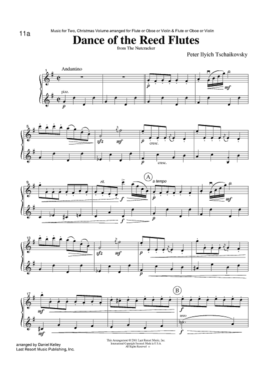 Dance of the Reed Flutes - from The Nutcracker