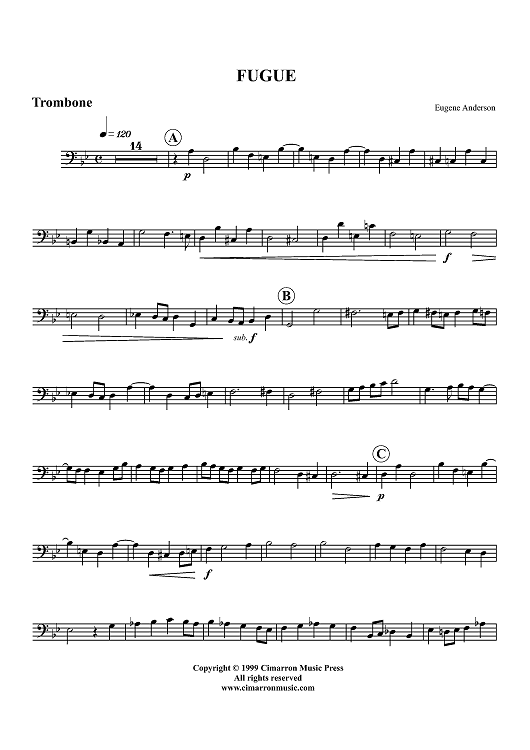 Fugue - Trombone