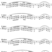 Minor Scales with Arpeggio - Bass Clef Instruments