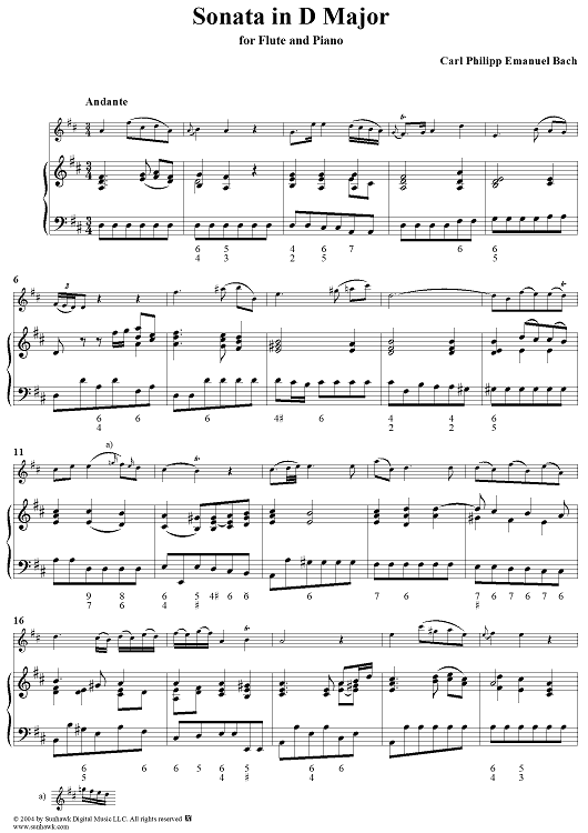 Sonata in D Major - Piano