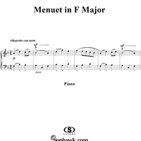 7 Pieces: No. 6, Menuet in F Major