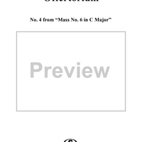 Offertorium - No. 4 from "Mass No. 6 in C major"