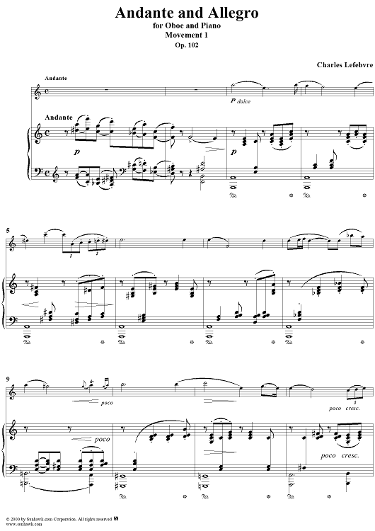 Andante and Allegro - Piano Score