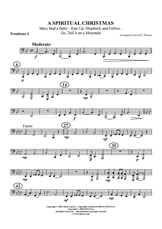 A Spiritual Christmas - Trombone 4