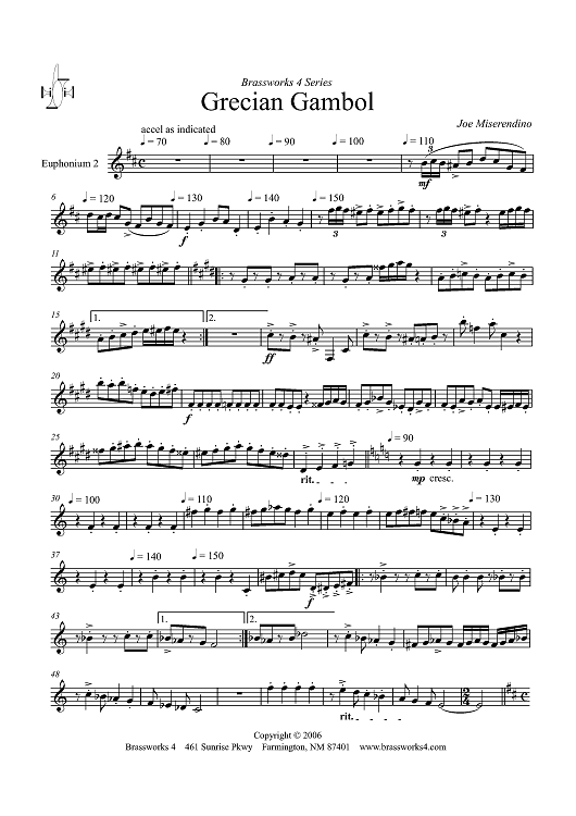 Grecian Gambol - Euphonium 2 TC