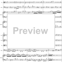 Double Clavier Concerto No. 3 in C Minor, Movement 2   (BWV 1062) - Score