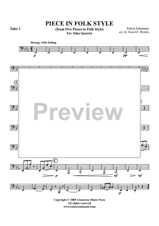 Piece in Folk Style - Tuba 2