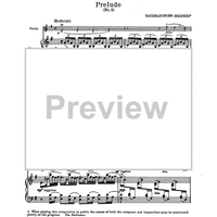 Prelude in G Major Op. 32, No. 5