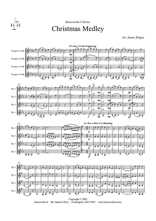 Christmas Medley - Score