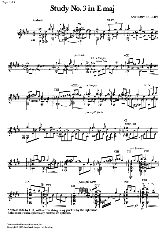 Study No. 3 E Major