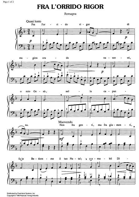 Fra l'orrido rigor (Romagna)