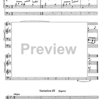 Variations sur un Noël français - Score