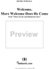 From the Serene and Rapturous Joys (On the King's Return to White-hall): "Welcome, more Welcome does he come"