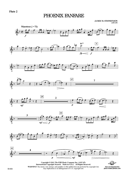 Phoenix Fanfare - Flute 2