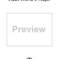 Piano Trio in C Major, HobXV/21 - Piano Score