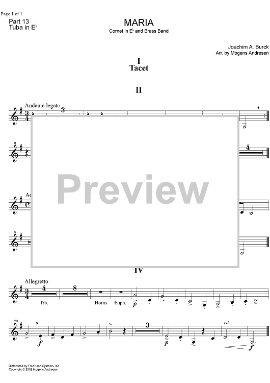 Maria - Tuba in E-flat BC