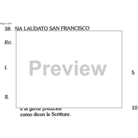 Sia laudato san Francisco - Score
