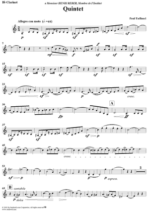 Quintet - Clarinet