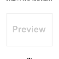 Sonata No. 19 in E Minor - Flute