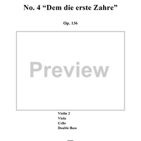 Dem die erste Zähre, No. 4 from "Der glorreiche Augenblick", Op. 136 - Full Score