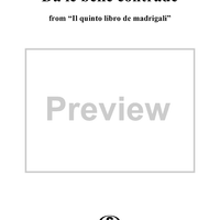 Da le belle contrade, from "Il quinto libro de madrigali" (Venice, 1566)