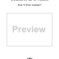 Concerto in G Minor    - from "L'Estro Armonico" - Op. 3/2  (RV578) - Violin 4