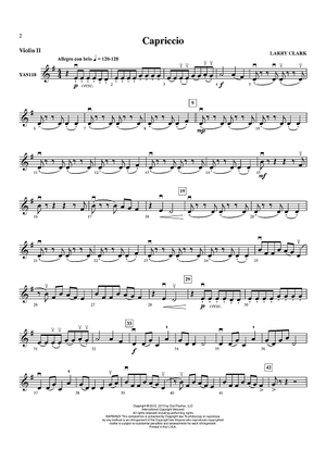 Capriccio - Violin 2