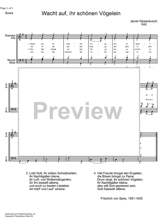 Wacht auf, ihr schönen Vögelein