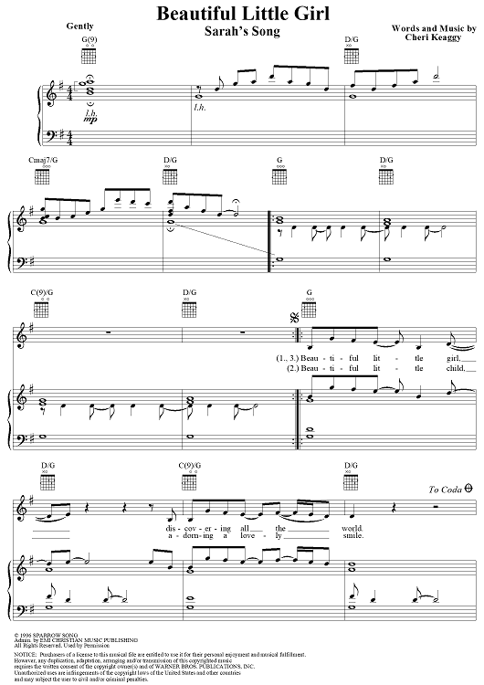 Beautiful Little Girl (Sarah's Song)