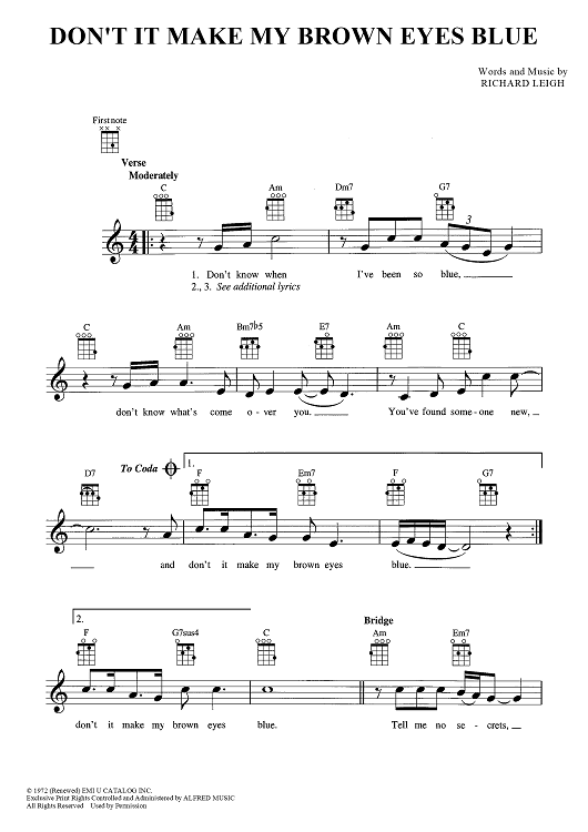 Don't It Make My Brown Eyes Blue