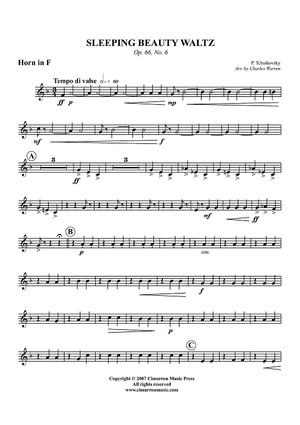 The Sleeping Beauty. Act I, No. 6. Valse (Theme) - Horn in F