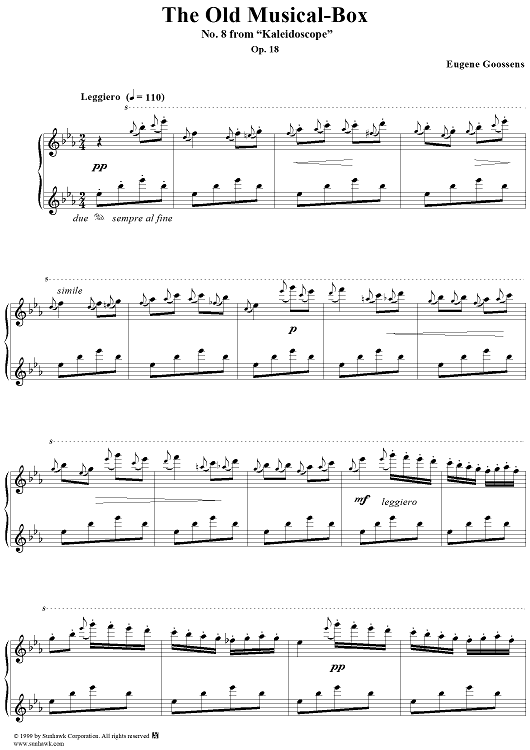 Old Musical-Box,The  - No. 8 from "Kaleidoscope" Op. 18